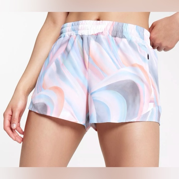 NWT CALIA Women's Mid Rise Infinity Run Short Mother of Pearl Size XXL - Picture 1 of 6